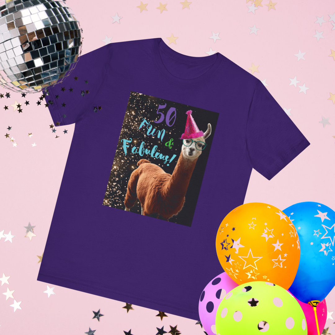 Fifty and Fabulous | Soft & Stylish Birthday Short Sleeve T-Shirt