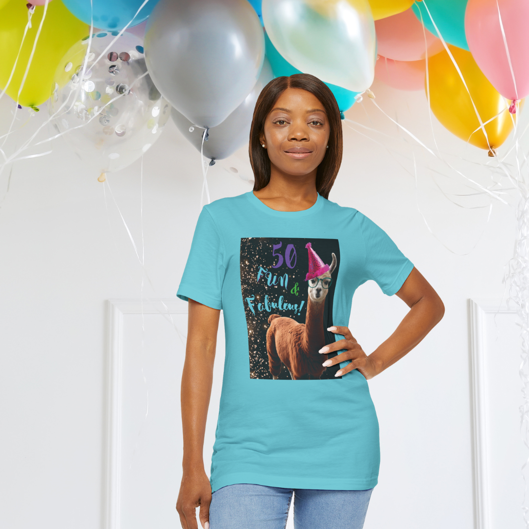 Fifty and Fabulous | Soft & Stylish Birthday Short Sleeve T-Shirt