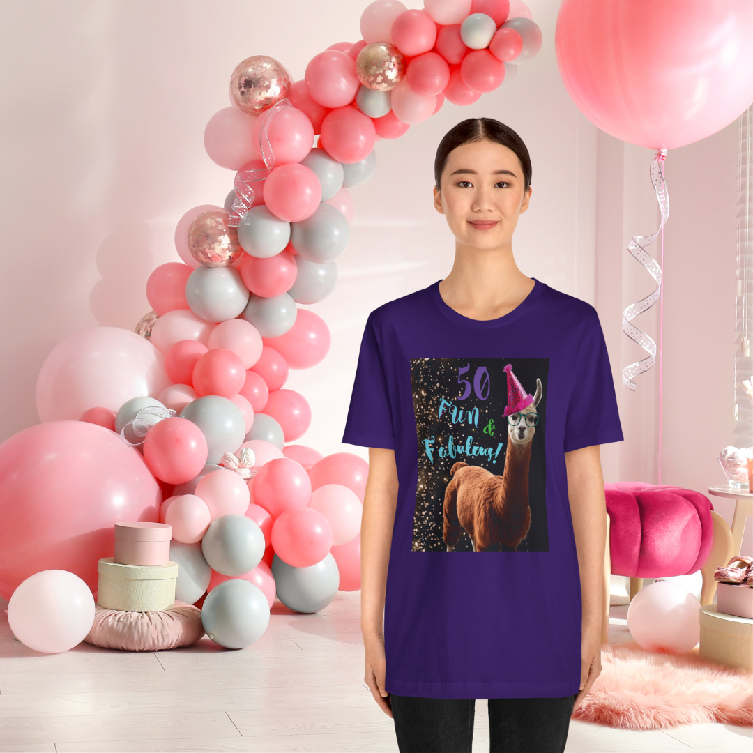 Fifty and Fabulous | Soft & Stylish Birthday Short Sleeve T-Shirt