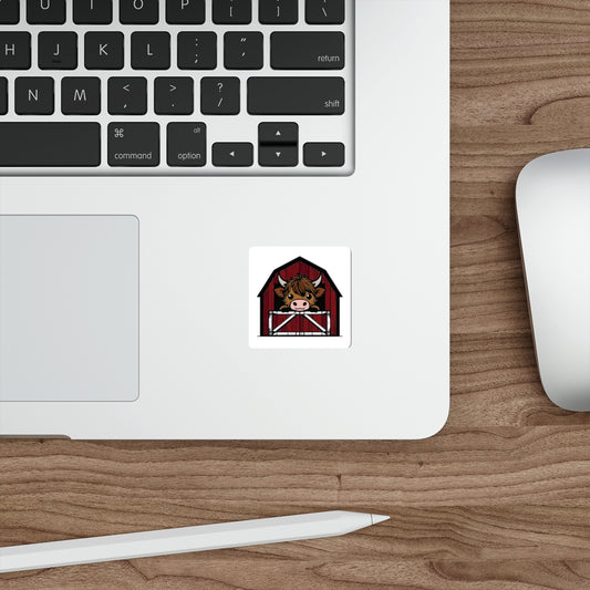Mini Cow Barn Sticker
